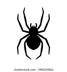 silhouette of a spider hanging from a web Abandoned House Horror Ideas for Halloween