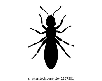 Silhouette of a Spider or Insect, silhouette of a spider or insect, perfect for illustrations related to arachnids, insects, or pest control. spider, insect, arachnid, bug, pest, pest control, inverte