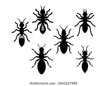 Silhouette of a Spider or Insect, silhouette of a spider or insect, perfect for illustrations related to arachnids, insects, or pest control. spider, insect, arachnid, bug, pest, pest control, inverte