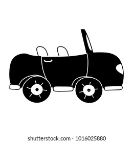 silhouette sport car to tranport vehicle