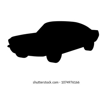 silhouette of a sport car vector