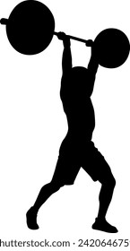 silhouette sport man isolated vector