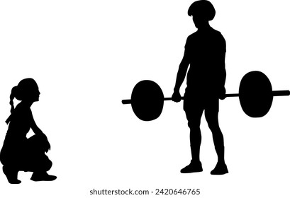 silhouette sport man isolated vector