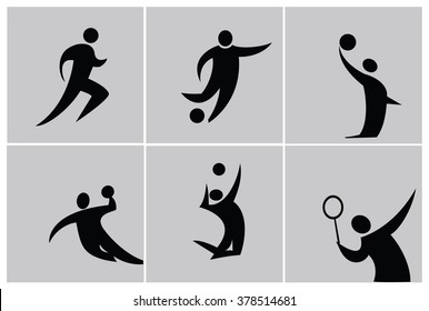 silhouette sport people