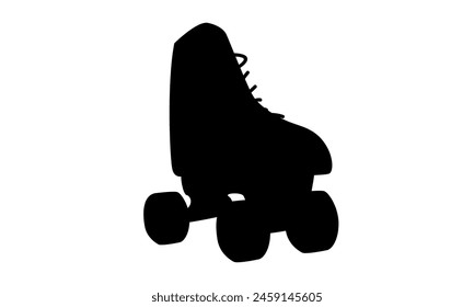 silueta de patines deportivos