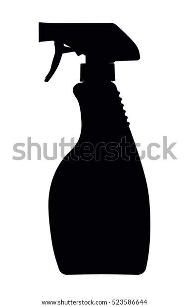 Silhouette Sprayer On White Background Vector Stock Vector (Royalty ...