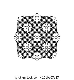 silhouette square with graphic seamless decoration background design