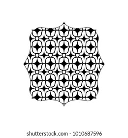 silhouette square with graphic seamless pattern background texture