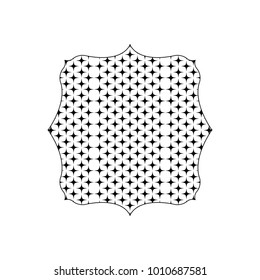 silhouette square with pattern graphic seamless background texture