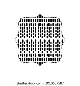 silhouette square with pattern graphic seamless background design