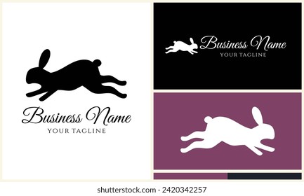 silhouette squirrel vector logo template