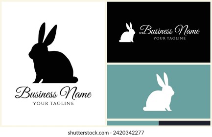 silhouette squirrel vector logo template