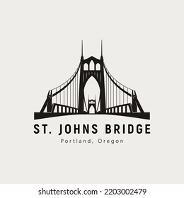 Logo del puente de suspensión de St. Johns