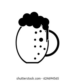 silhouette st patrick day jar beer cold