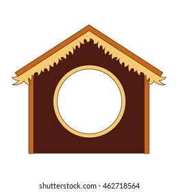 silhouette stable manger icon vector illustration design
