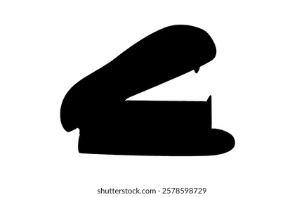 silhouette of stapler vector illustration