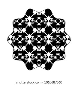 silhouette star with graphic seamless creative background style