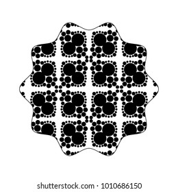 silhouette star with graphic seamless pattern background design