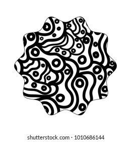 silhouette star with pattern graphic seamless background design