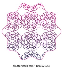 silhouette star with pattern graphic shapes background decoration
