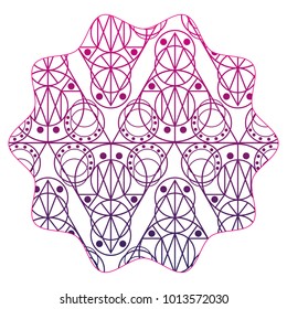 silhouette star with pattern graphic shapes background style
