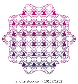 silhouette star with pattern seamless graphic background style