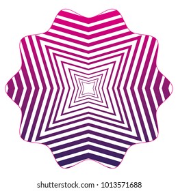 silhouette star with pattern shapes graphic background decoration