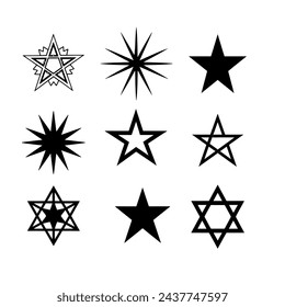 silhouette of a star side view