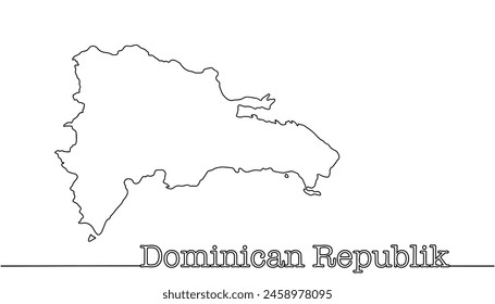 Silhouette of the state guards of the Dominican Republic. State in the eastern part of the island of Haiti. Hand drawn illustration on a white background.