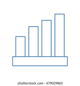 silhouette statistic bar to financial graphics business