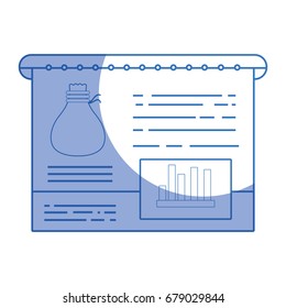 silhouette statistic bars presentation business in the company