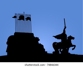 Silhouette statue