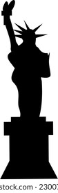 Silhouette: Statue of Liberty New York