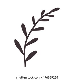 silhouette stems with few leaves