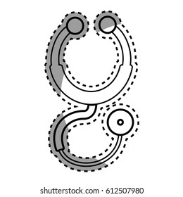 silhouette stethoscope medical tool revision