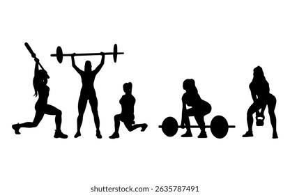 silhouette of a strong woman