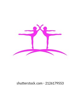 Silhouette Studio Dance Ballet Logo Design