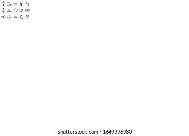 silhouette style icon set design Sea life ecosystem fauna ocean underwater water nature marine tropical theme Vector illustration