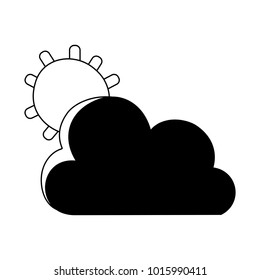 silhouette sun and cloud natural summer weather