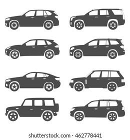 Silhouette Suv Car Set