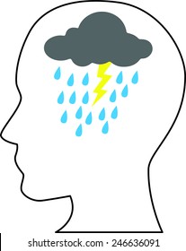 silhouette symbolizing stress and depression 