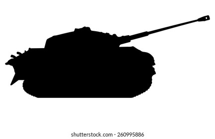 The Silhouette Of The Tank