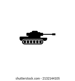 Silhouette Tank On White Background Vector Stock Vector (Royalty Free ...