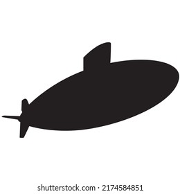 Silhouette Teardrop Hull Submarine Stock Vector (royalty Free 