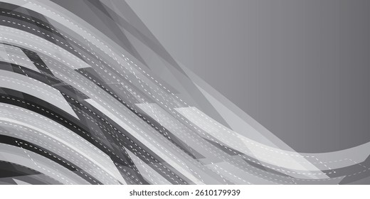 Silhouette Technology Digital Geometry Background