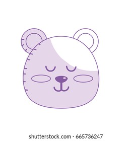 silhouette teddy bear boy head animal wild