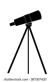 Silhouette of Telescope 

