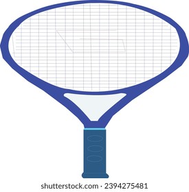 Silhouette of a tennis racquet.