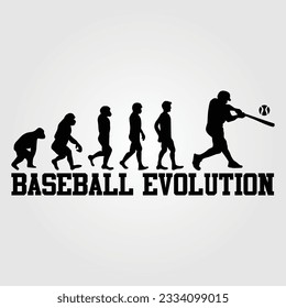 Silhouette Of Theory Of evolution Of Man Human Development From Monkey To Caveman, Farmer Basketball Baseball Excavator Skater Dancing Sword Karate Surfer Poker Evolution Sketch Vector Illustration