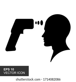 Silhouette Thermometer Body Forehead Surface Temperature test by storing and normal temperature results